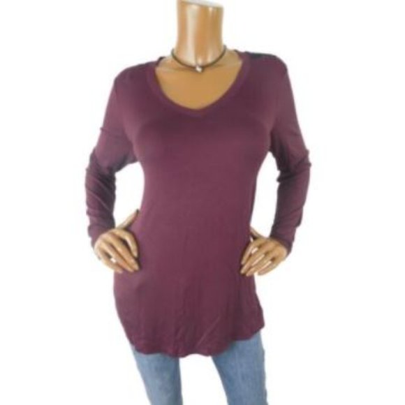Apt. 9 Tops - APT 9 Women's Top L Black Lace Back Tunic Shirt
